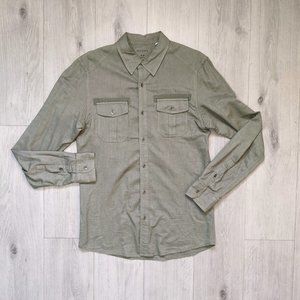 Guess Button Up Slim Fit Shirt Green M